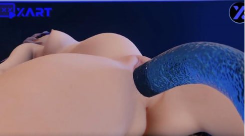 【原神同人】甘雨被怪物触手缠绕 3D巨根强制插入 异种奸羞耻体位凌辱