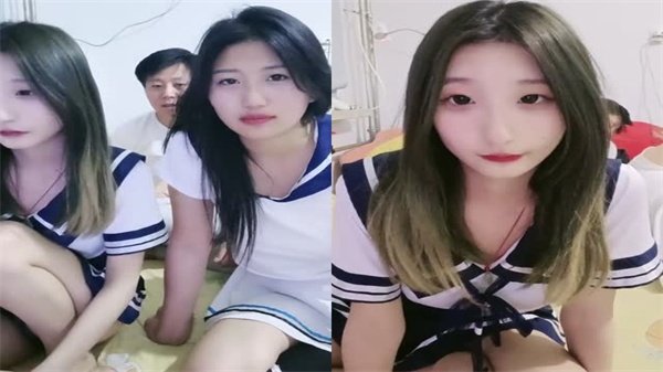 【3D奶糖】双飞清纯学生妹付费裸聊直播！激情啪啪大秀全程实录