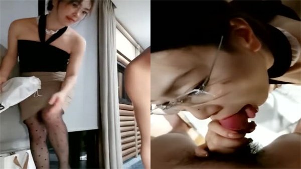 黑丝高跟眼镜骚秘书大战狼友，激情四射！