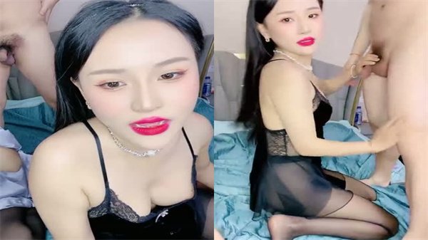 黑丝巨乳欲女饥渴难耐，跪地口交侍奉蒙面狼友遭狂暴猛操至潮吹